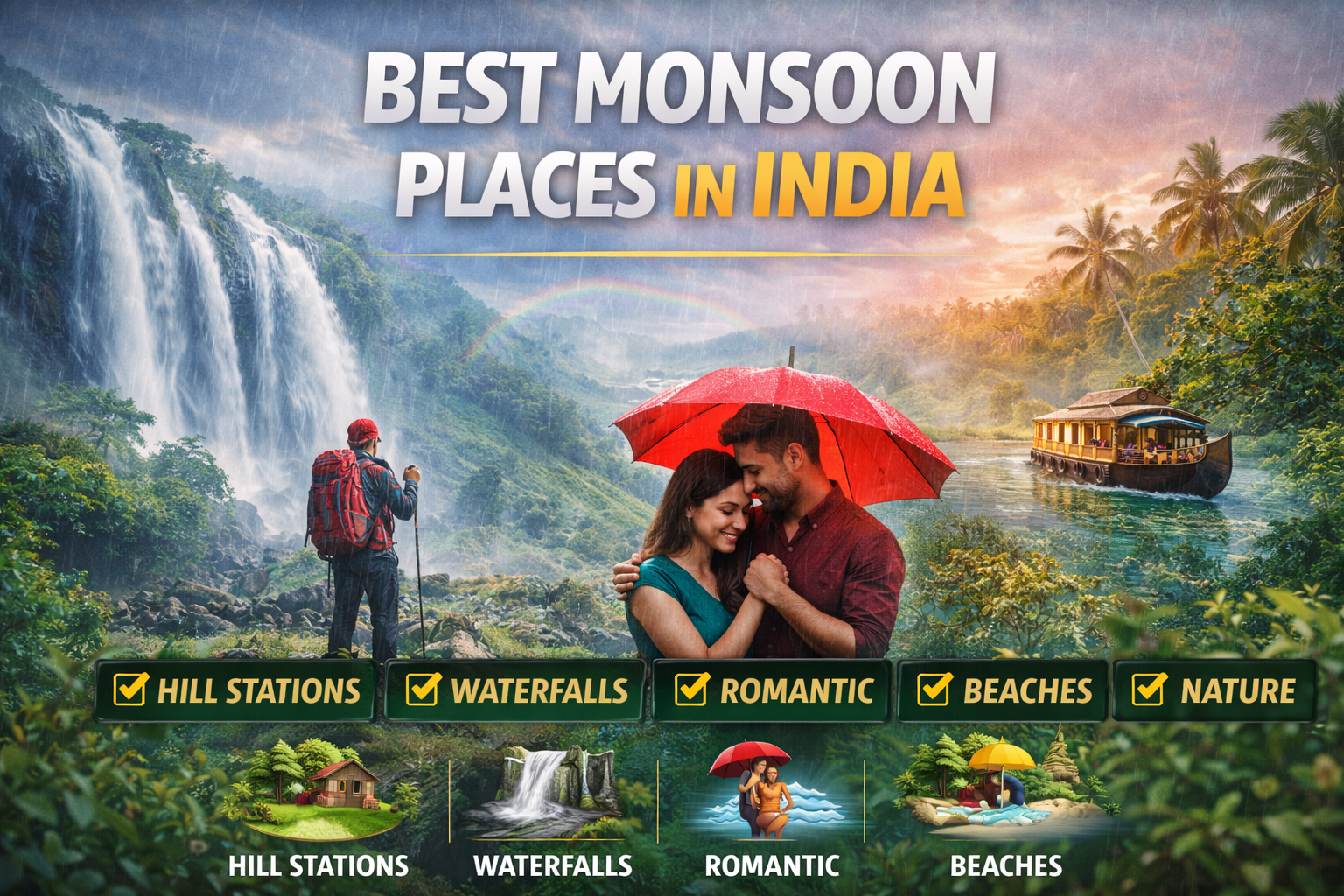 Best Monsoon Places in India