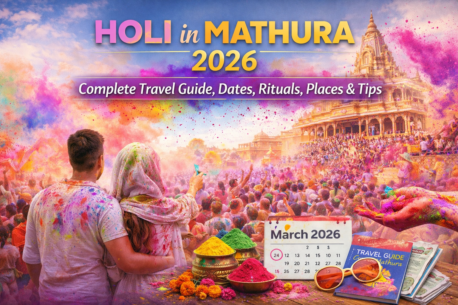 Holi in Mathura
