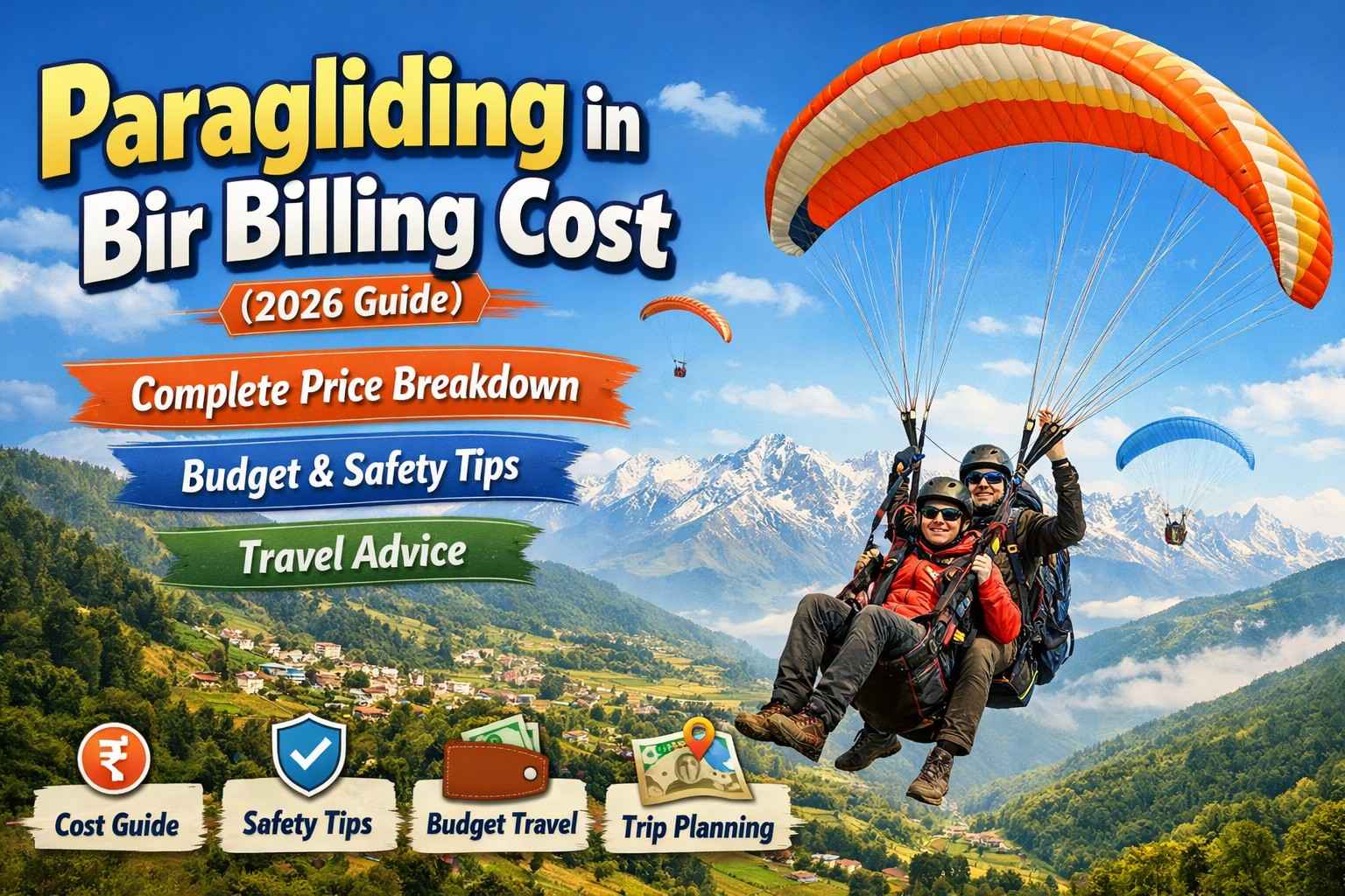 Paragliding in Bir Billing Cost